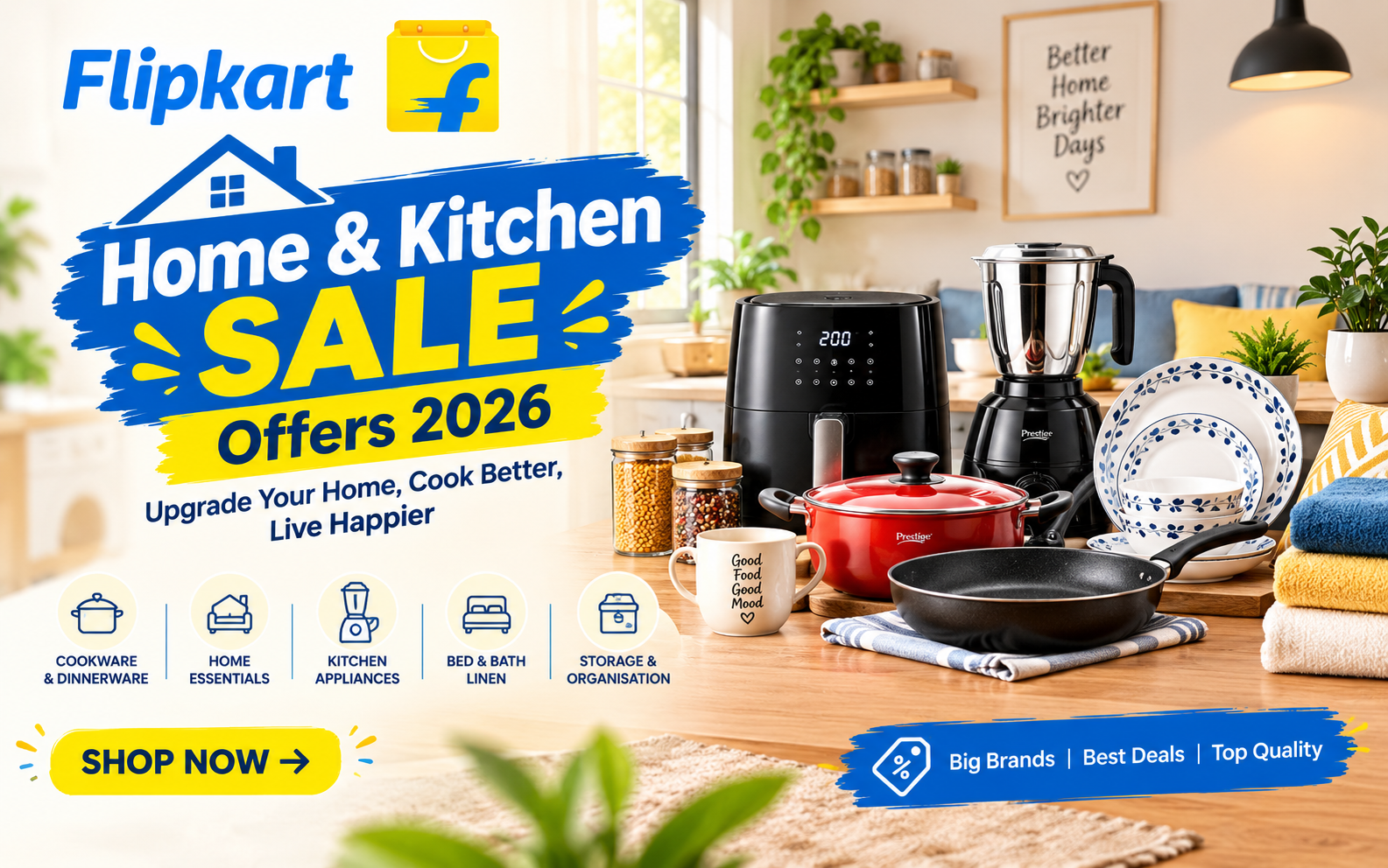 Flipkart Home & Kitchen Sale Offers 2026